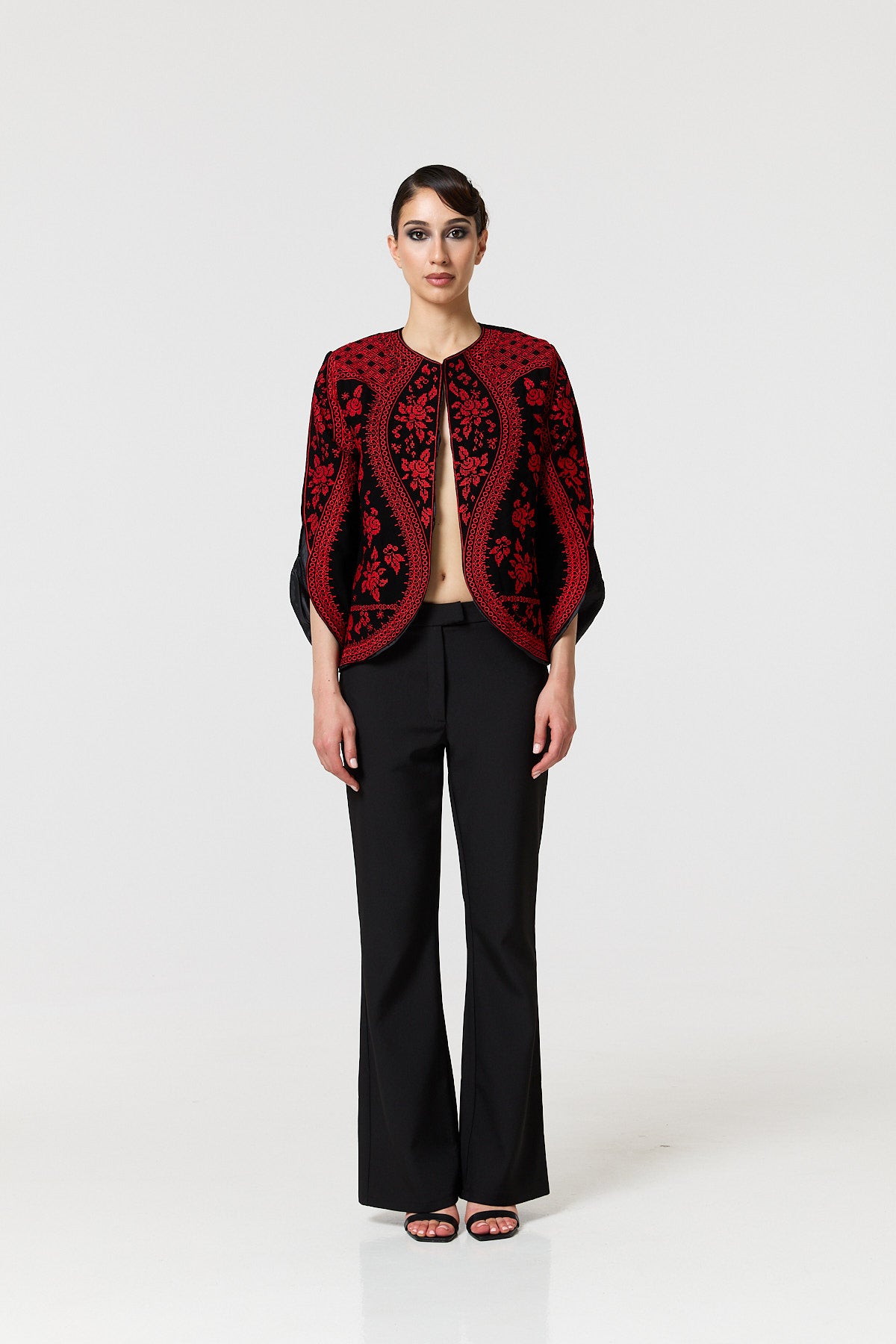 Taliah Jacket - Black & Red