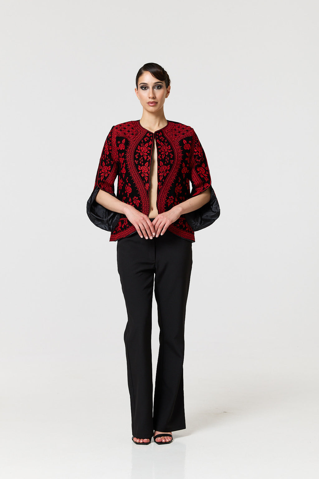 Taliah Jacket - Black & Red