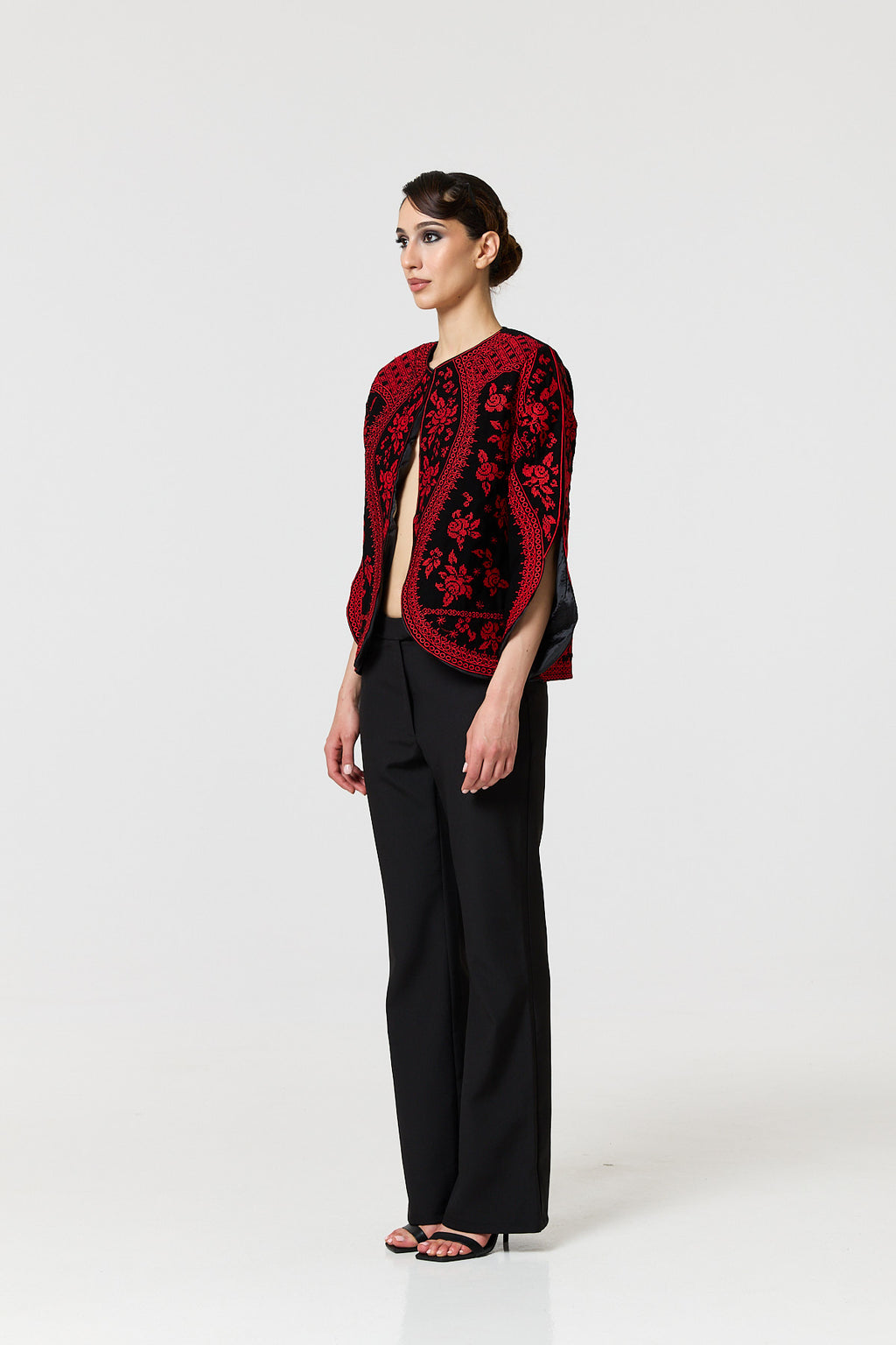 Taliah Jacket - Black & Red