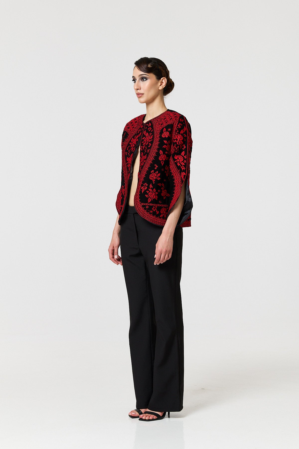 Taliah Jacket - Black & Red