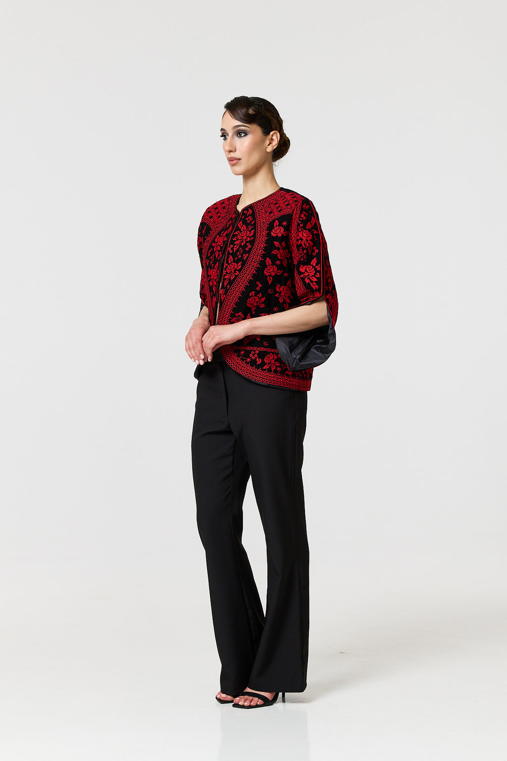 Taliah Jacket - Black & Red