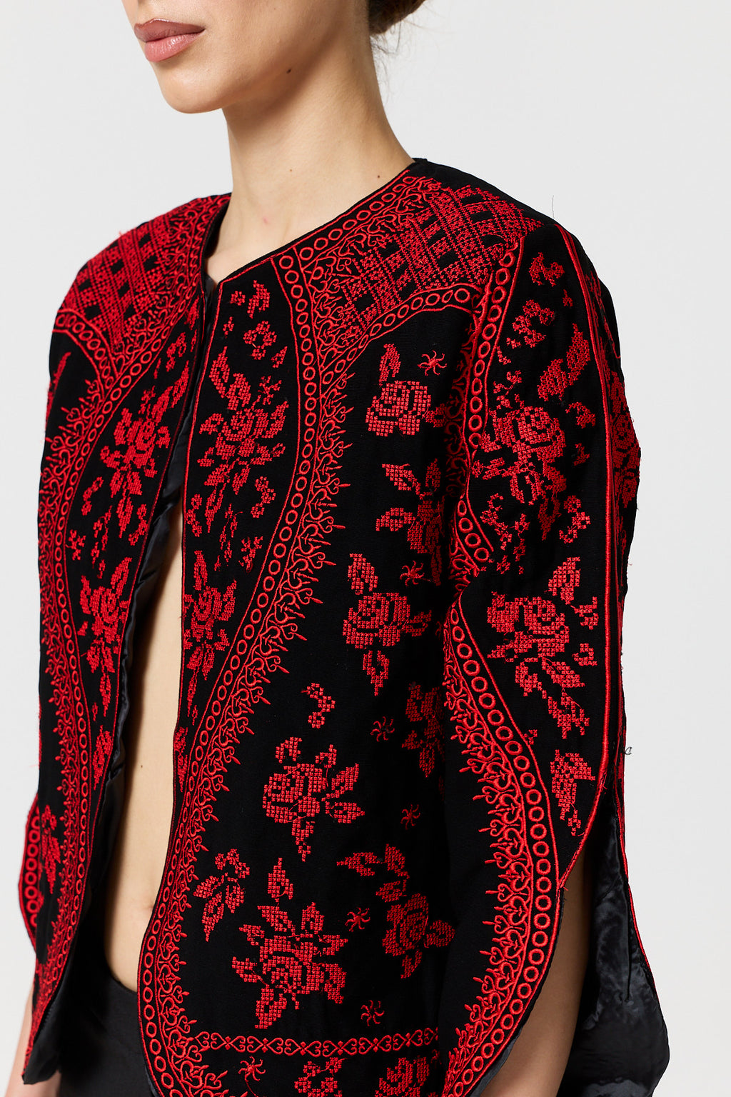 Taliah Jacket - Black & Red
