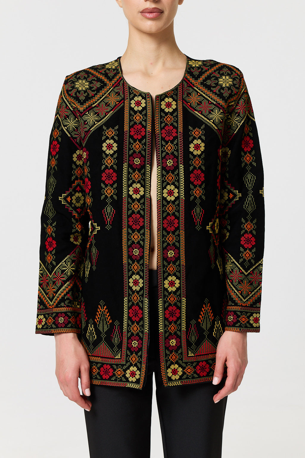 Taneem Jacket - Black Multi