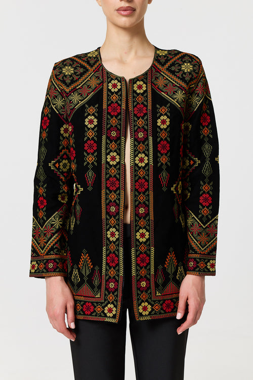 Taneem Jacket - Black Multi