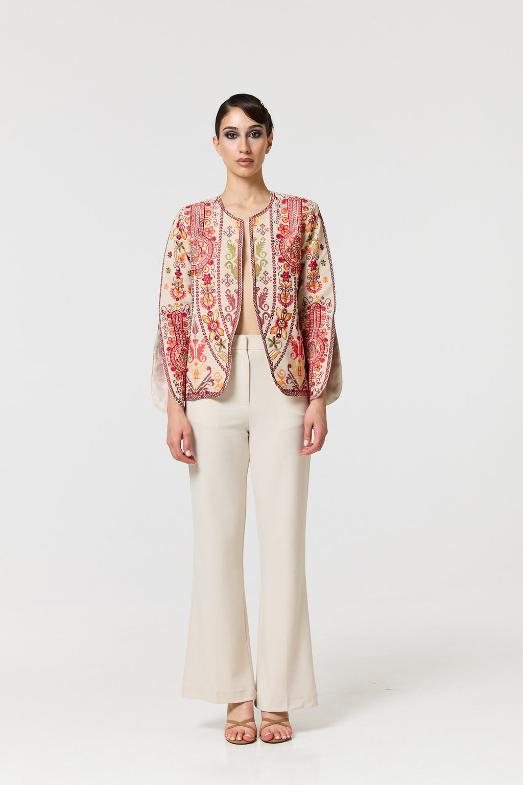 Tarin Jacket - Ecru Multi