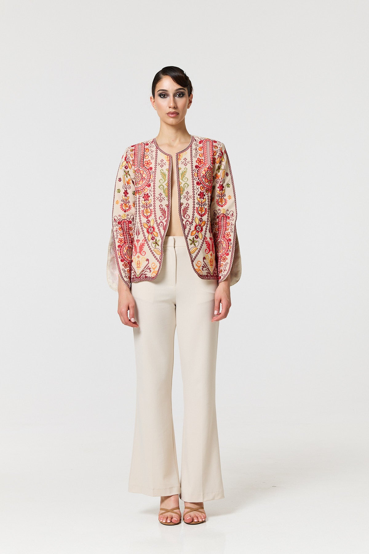 Tarin Jacket - Ecru Multi