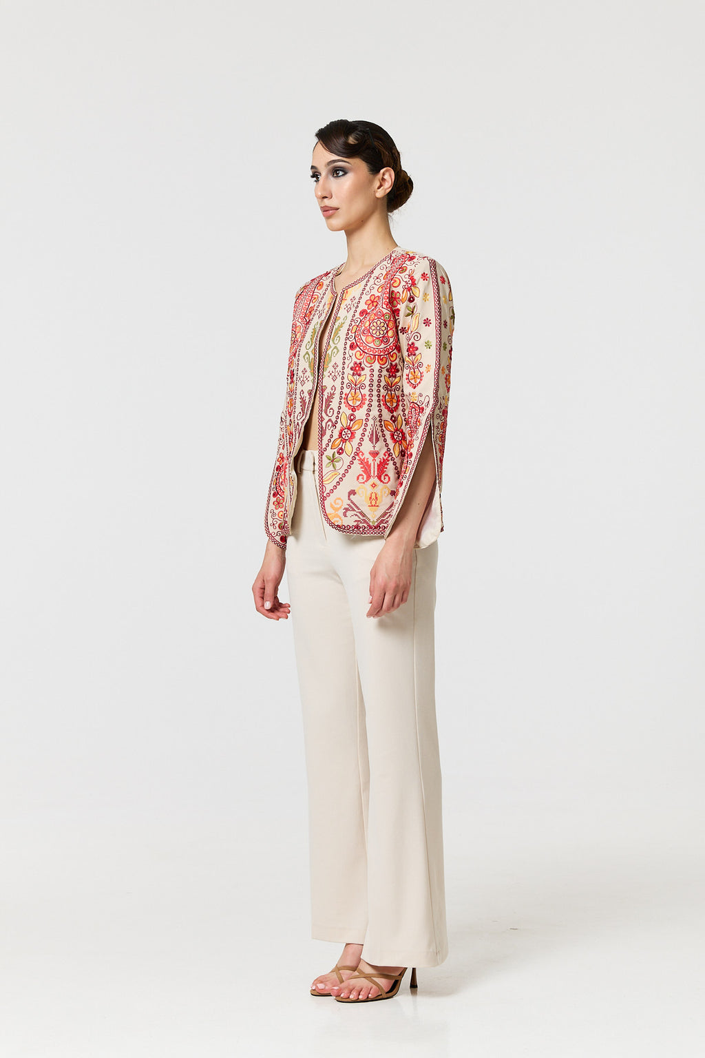 Tarin Jacket - Ecru Multi