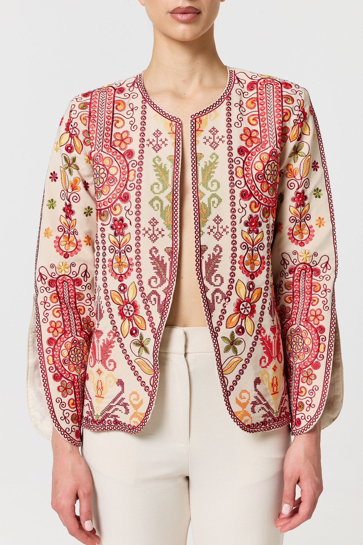 Tarin Jacket - Ecru Multi
