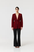 Taybah Jacket - Black & Red