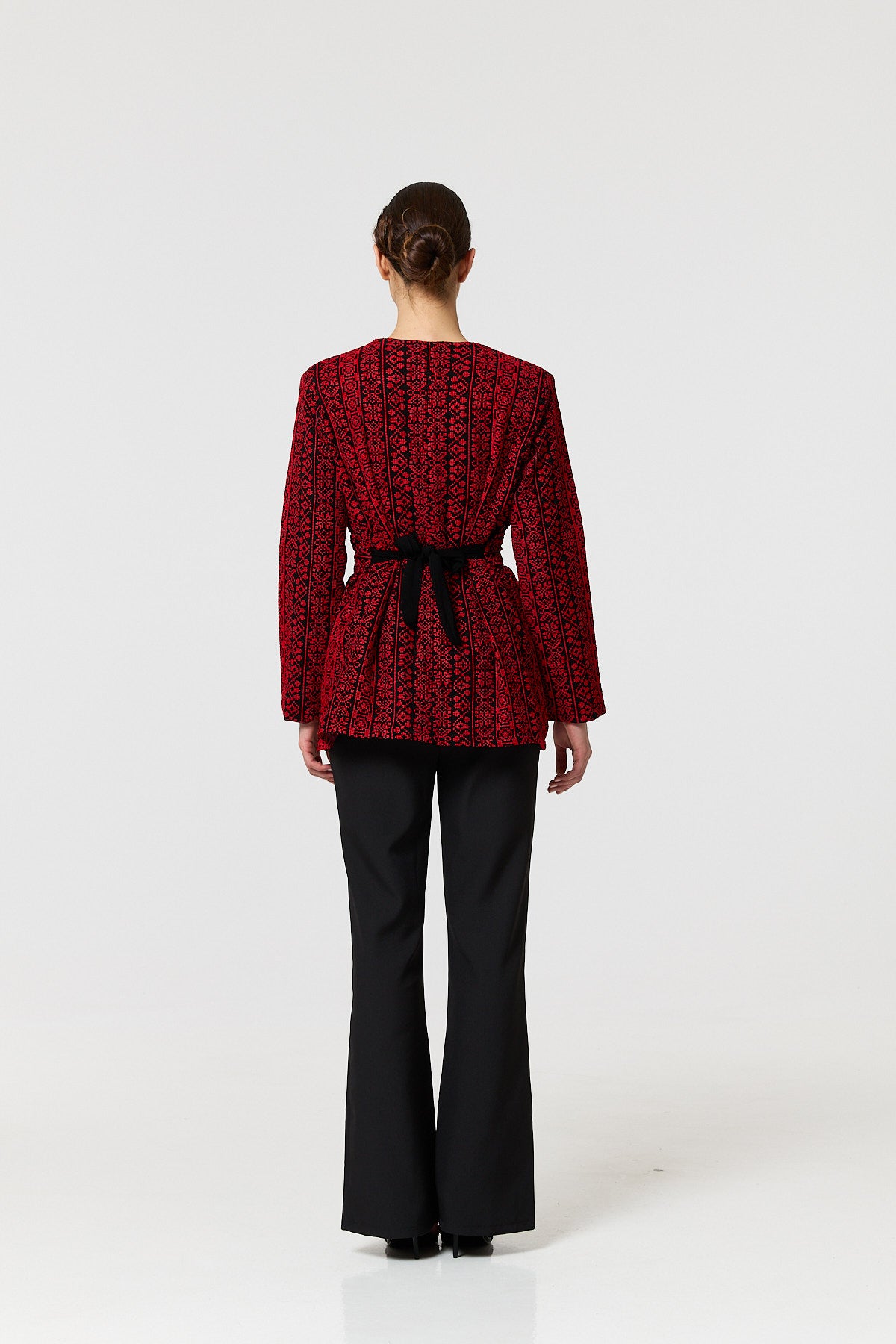 Taybah Jacket - Black & Red