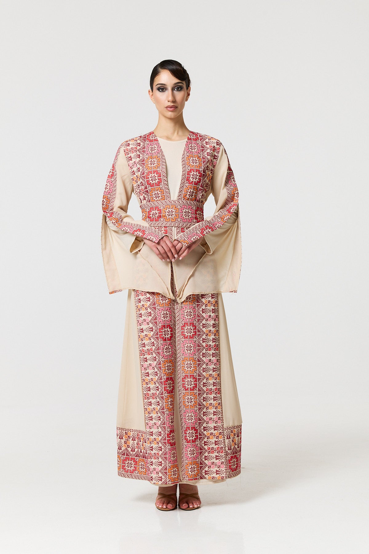 Tayma Kaftan - Ecru