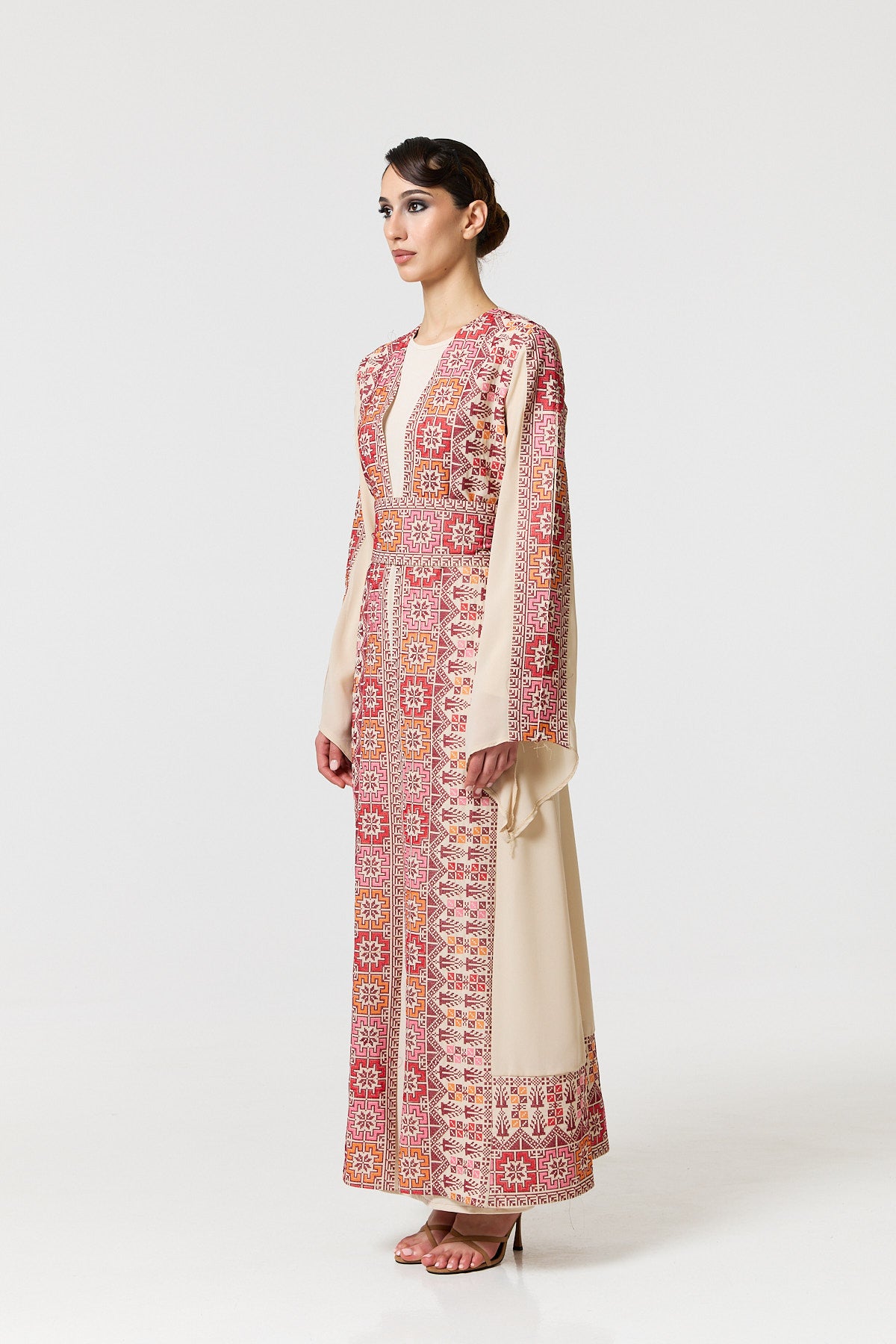Tayma Kaftan - Ecru