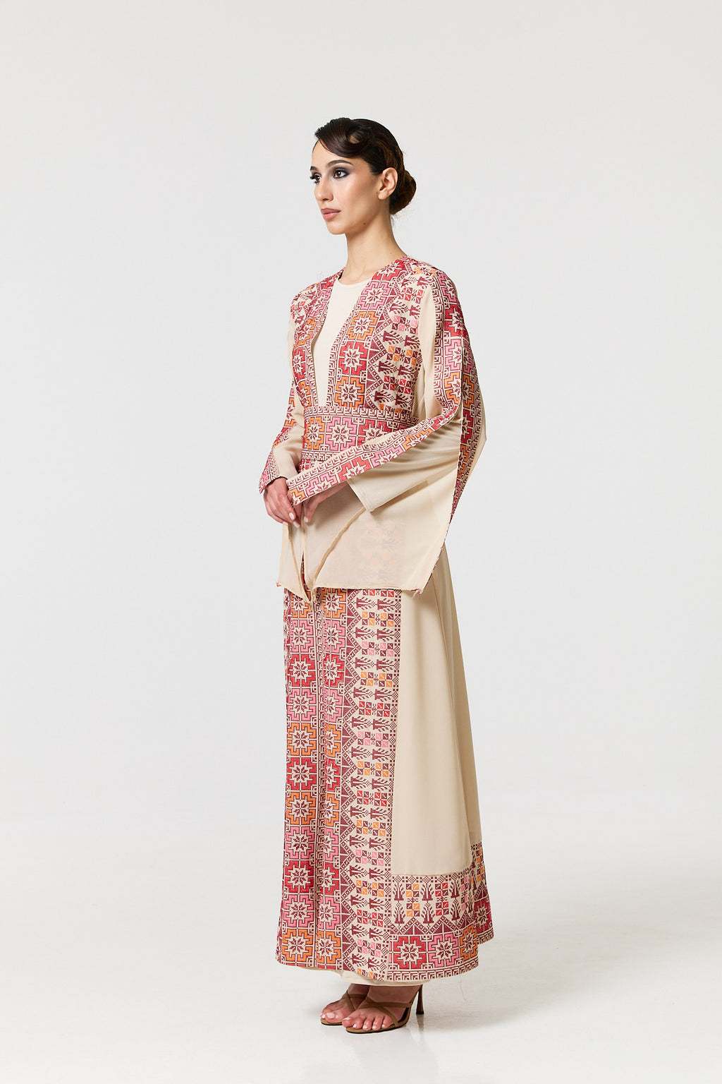 Tayma Kaftan - Ecru