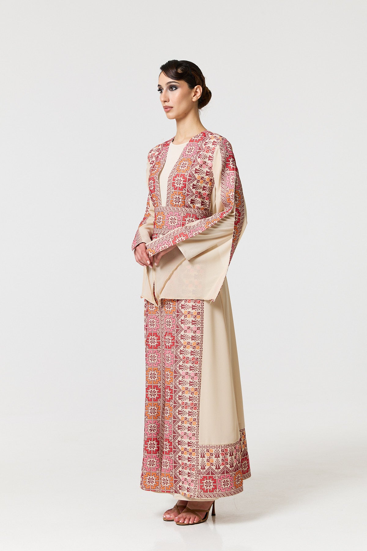 Tayma Kaftan - Ecru