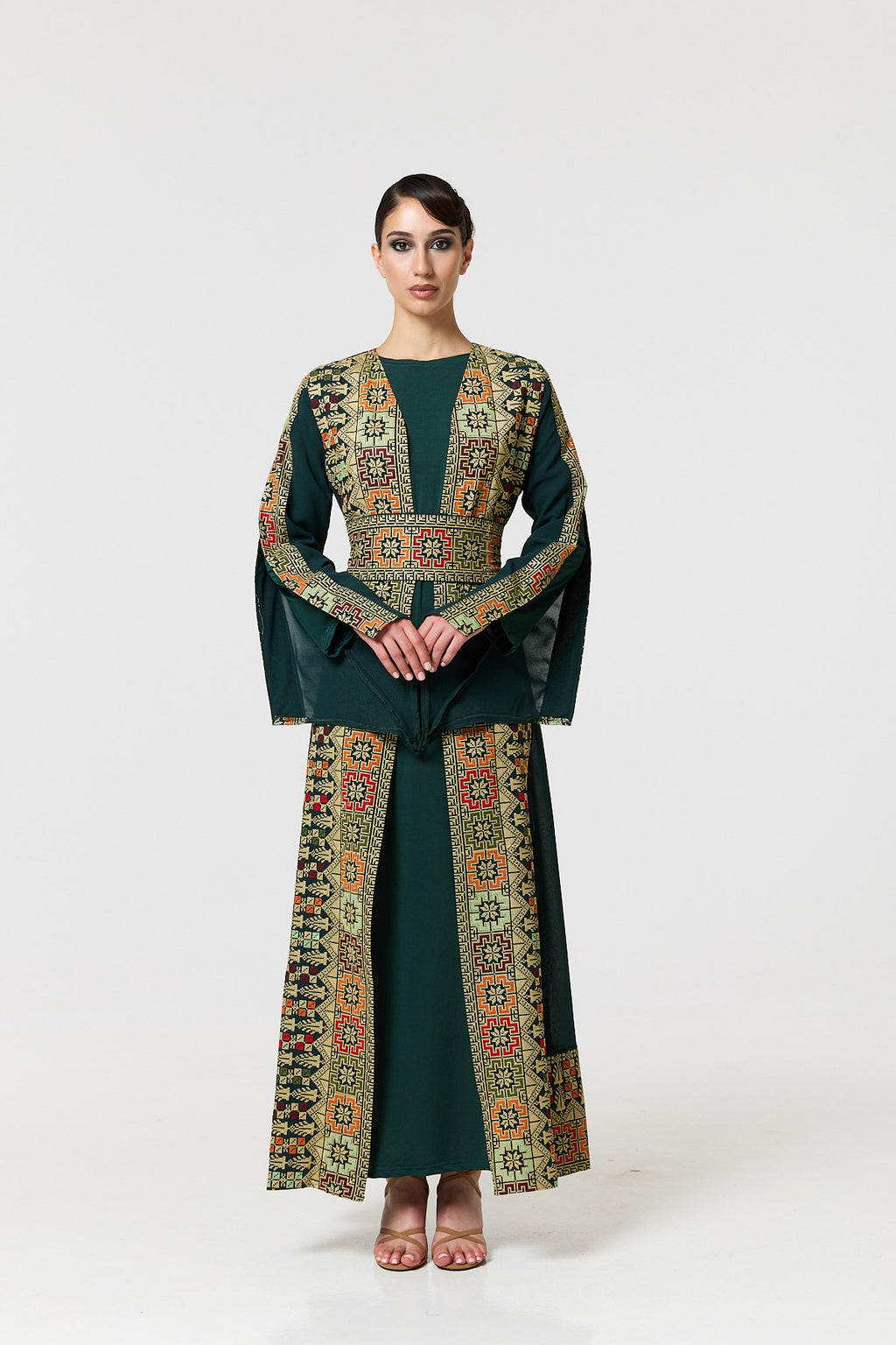 Tayma Kaftan - Green