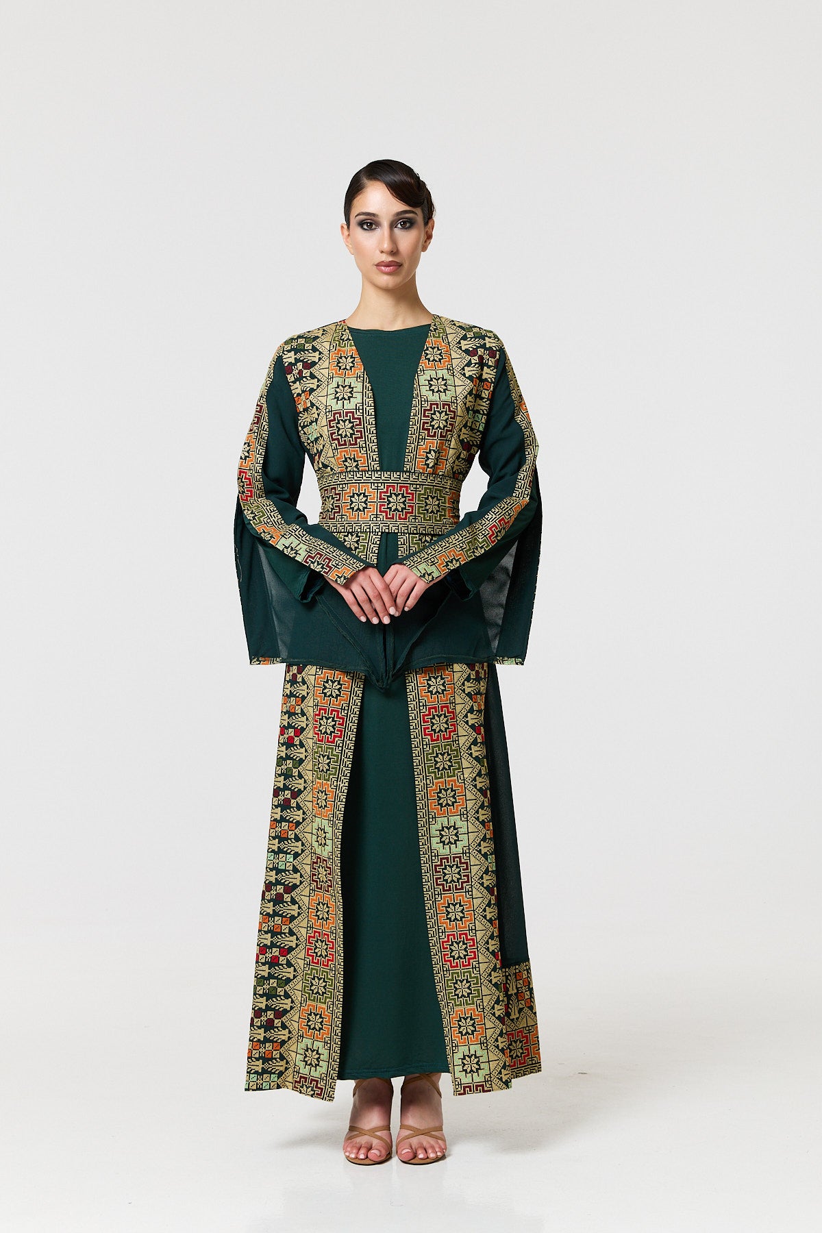 Tayma Kaftan - Green