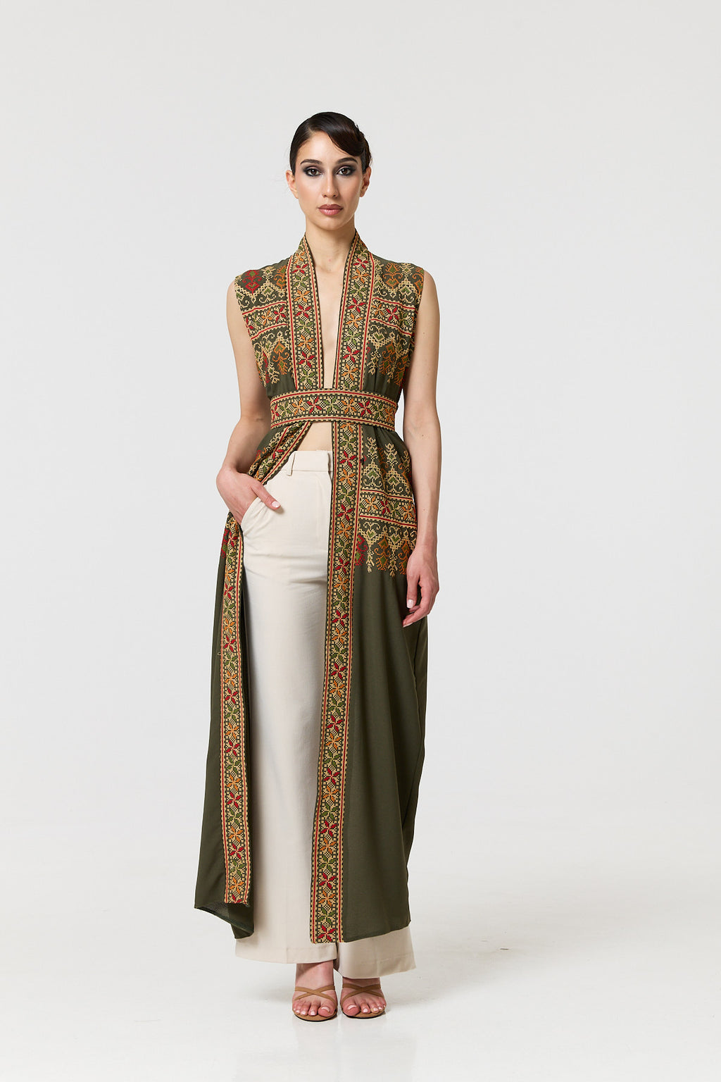 Tazkia Kaftan - Khaki