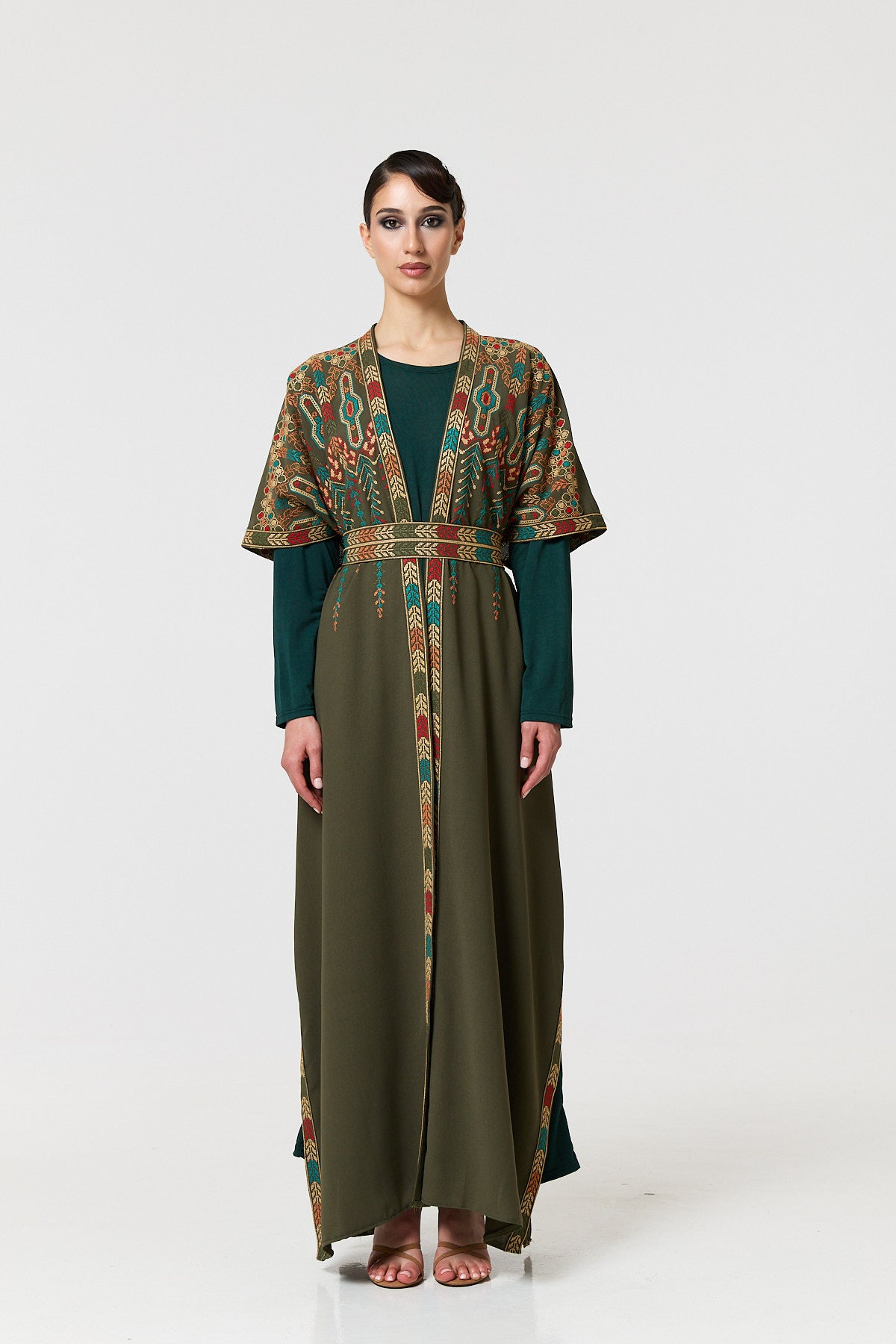 Thanaa Kaftan - Khaki