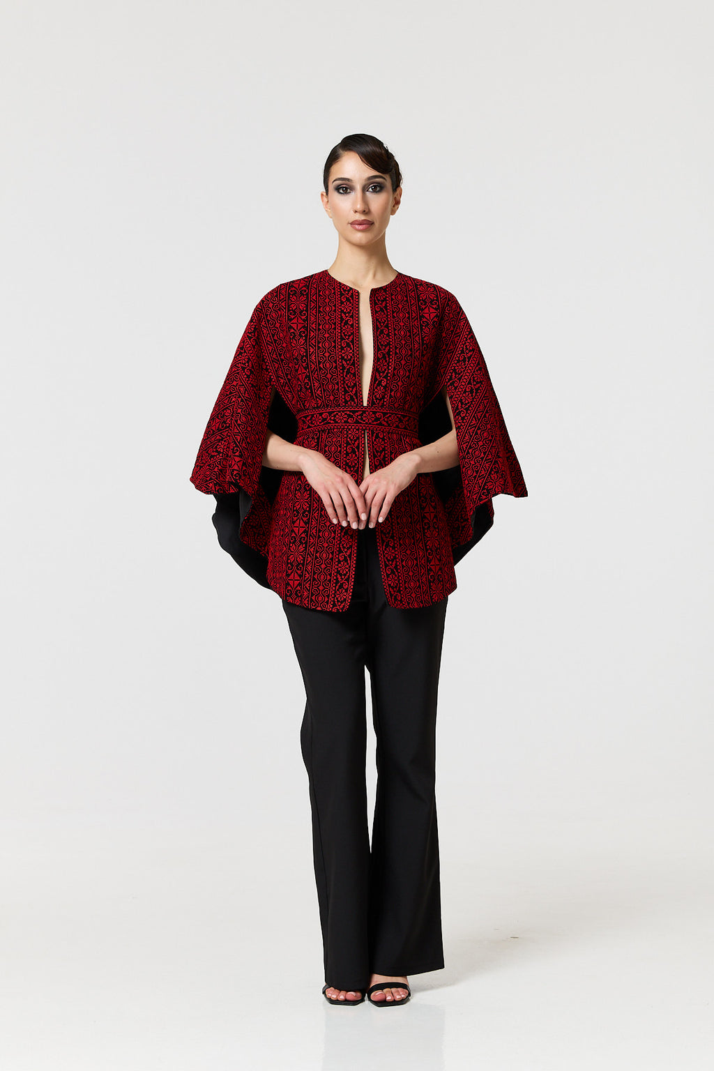Tulin Cape - Black & Red