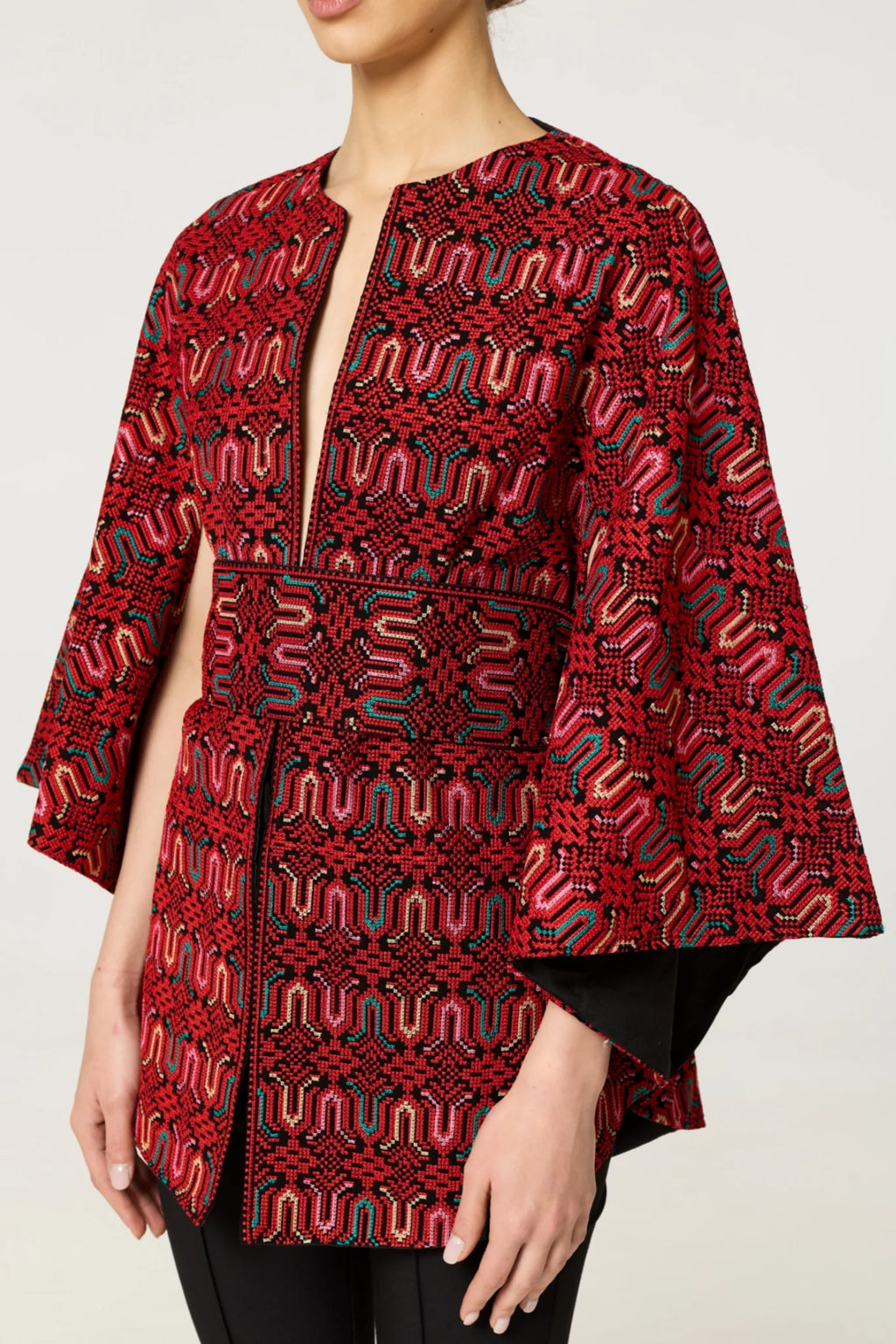 Taqwa Cape - Red Multi