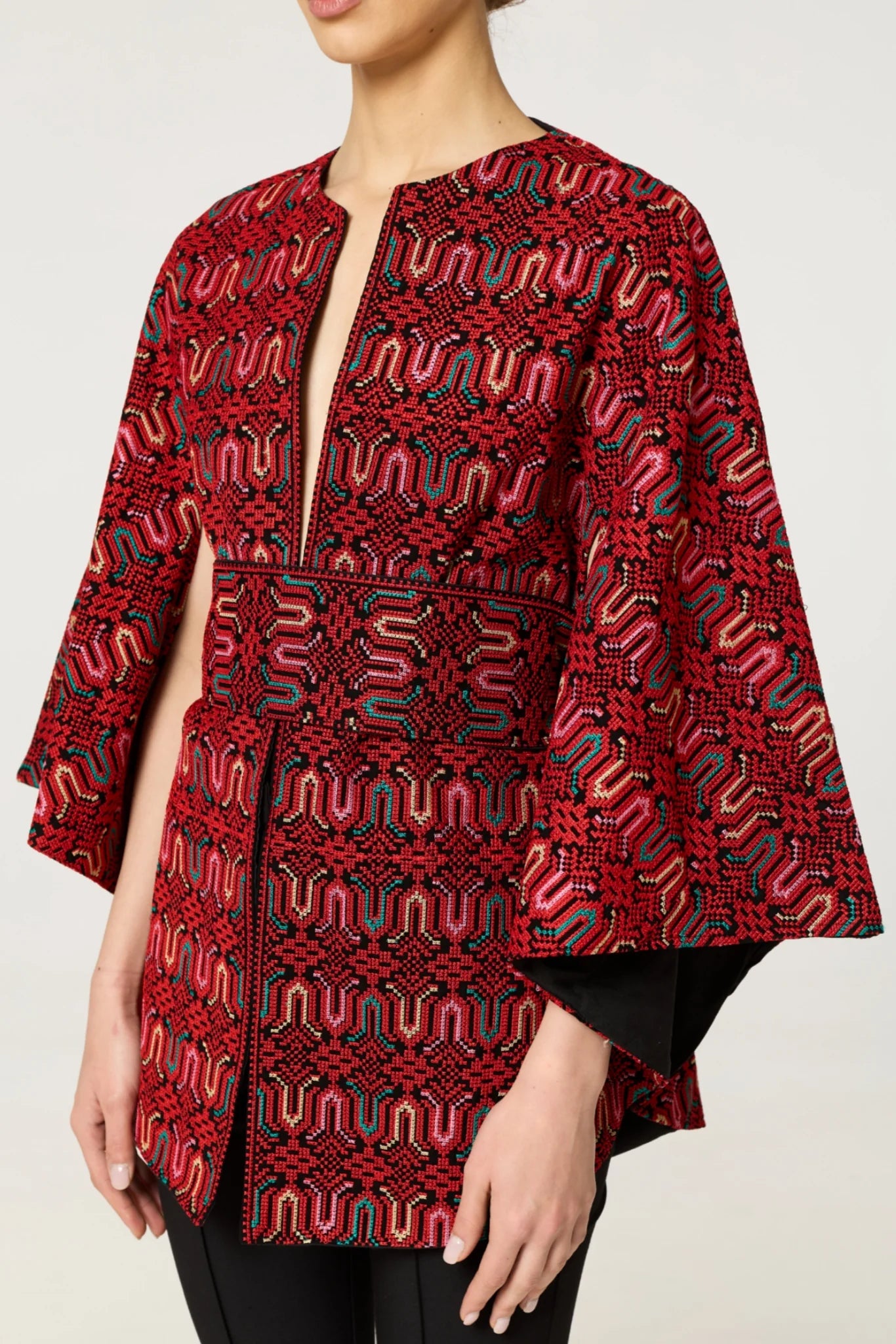Taqwa Cape - Red Multi