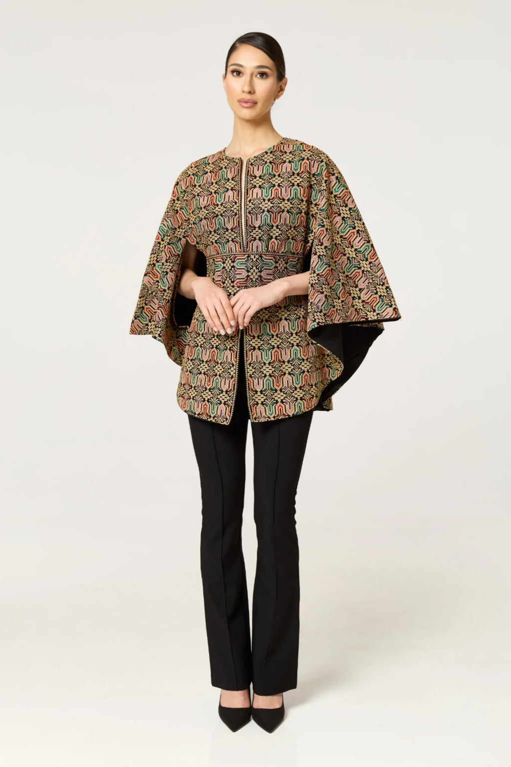 Taqwa Cape - Beige Multi