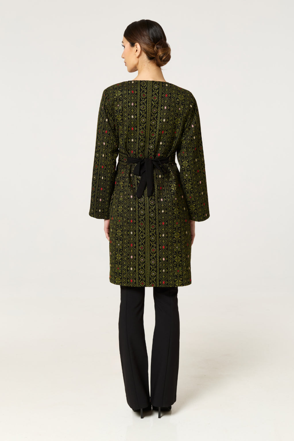 Green Tatreez Jacket