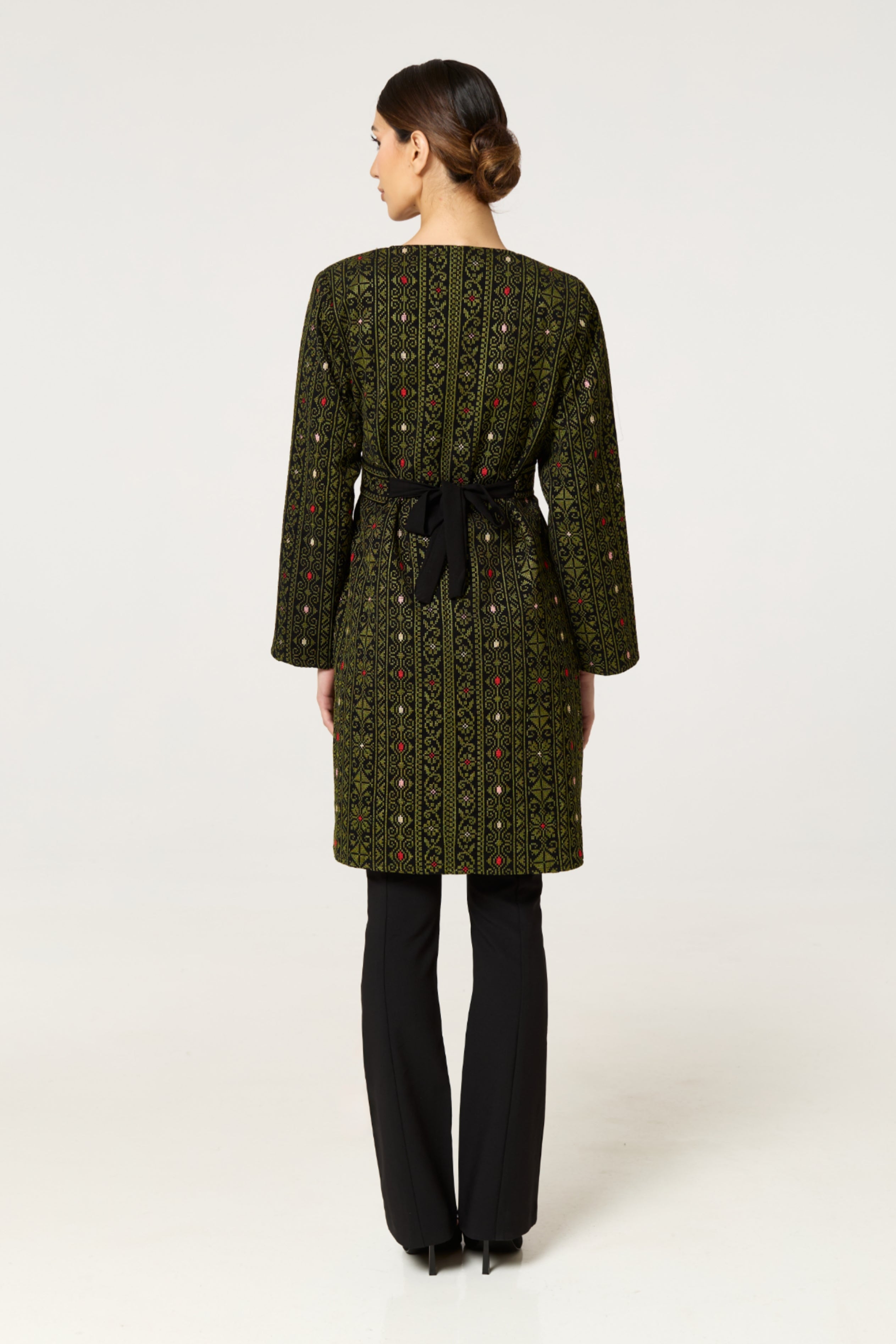 Green Tatreez Jacket